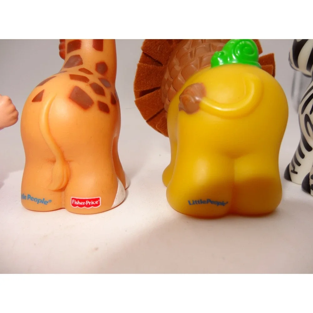 Fisher Price Little People Pink Musical Zoo Train and Musical Safari Train Set
